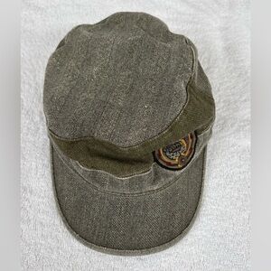 Quiksilver Military Cadet Cap Hat S/M
Olive Green Cobra Snake Patch "Quik Jean"
